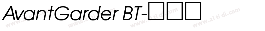 AvantGarder BT字体转换